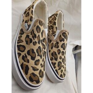 Cull4U Classic Slip-On Trainer Shoes Leopard Print